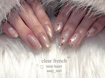 バレンタインネイル