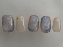 アイネイルズ 渋谷店(I nails)/オレンジマグブルーニュアンス