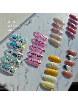 ビーティーバニ(B.tBani)の写真/新規オフ無料！【選べる定額デザイン☆5,800円から3種】月ごとのオリジナルデザインで日常に輝きをプラス♪