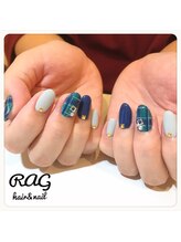 ラグ(RAG)/冬の定番チェック＊