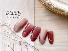ディアリリー(Dia Rily)/オンブレフレンチネイル