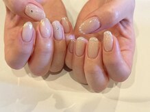 アイネイルズ 梅田店(I nails)/上品ラメちゅるんリボン￥9700