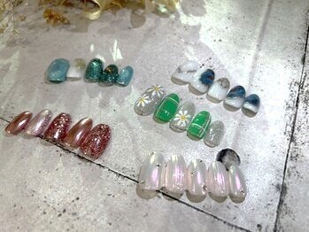 ビューティーアートサロン フェンネイル(Beauty Art Salon Fen Nail)の写真/お得な【モニター限定★定額デザイン】あり◎毎月最新のデザインネイルも♪当日予約も大歓迎♪