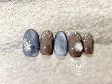 オレンジスティック/雪の結晶