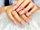ニュアンス×ミラー×ピンク