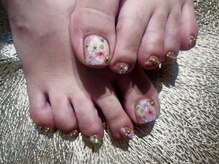 プロテア(protea)/花柄ネイル