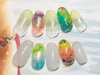 ネイルサロン キャンディネイル(Candy Nail)/水面ネイル