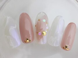 秋冬ベージュ　天然石