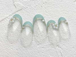 春フレンチネイル♪