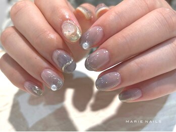 マリーネイルズ 大阪梅田店(MARIE NAILS)/新規様8000円シースルー 0814b