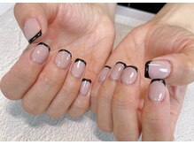 アトリエ グリッター(atelier glitter)/ショートフレンチネイル