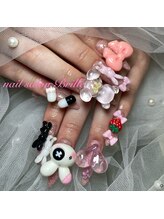 エスフィーネイルサロン ブリーユ(Esfy nailsalon Brille)/持ち込みパーツゴテゴテネイル