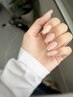パラジェル無料【自爪育成マット仕上げ】補強◎深爪卒業◎自爪風仕上げ￥4500