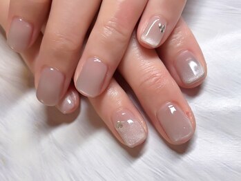 ハンドネイル　シンプルアート