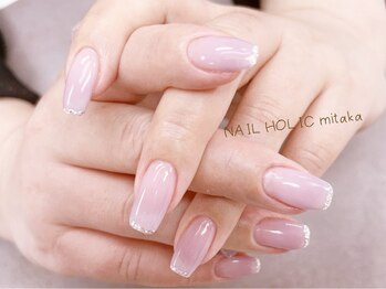 ネイルホリック/水光マグネット×指先ラメ