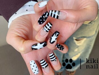 キキネイル たまプラーザ店(kikinail)/シマシマネイル/ポップネイル