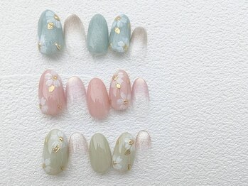 シキ 平塚(shiki)/春の花ネイル ￥6800