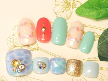 ネイルアンドアイラッシュ リラ 東三国店(Rela)/リゾートNAIL★ハンド&フット