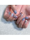 ブルーニュアンスネイル