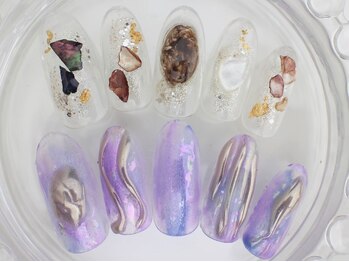 ネイルサロン あかねいろ/秋冬 ニュアンス ぷっくり