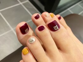 ボルドーフットネイル。