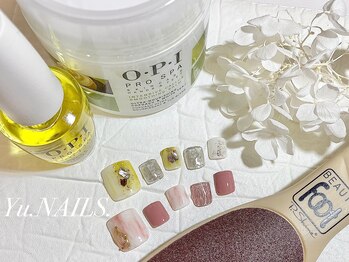 ユーネイルズ 恵比寿(Yu.NAILS.)/角質ケア付●フット90分やり放題