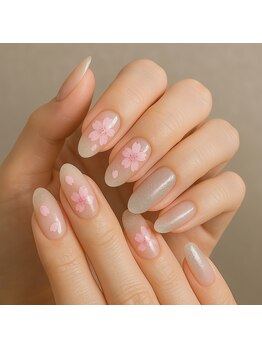 ソレイユ(Soleil)/大人っぽラメグラ×花びら桜