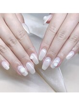 木にいる 錦糸町/オーロラネイル＋追加パーツ