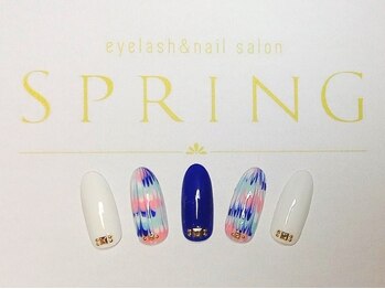 スプリング アイラッシュアンドネイル(SPRING eyelash&nail)/大人上品ピーコック♪