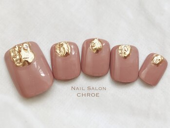 ネイルサロンクロエ (Nail Salon CHROE)/ビジュー×フット