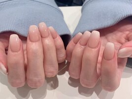 グラデーションネイルピンク梅田