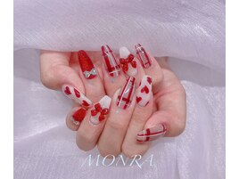 バレンタインネイル