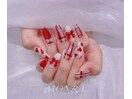 バレンタインネイル