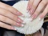 -Hand-フレンチネイル ※フレンチの形変更OK!(ベースカラー有) 90分 ¥7980