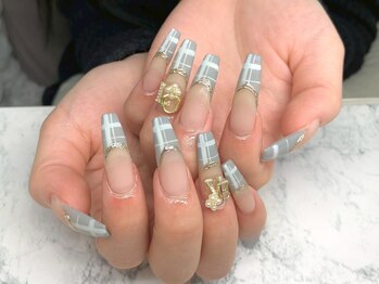 アズネイル 大宮(AZU NAIL)/チェックネイル