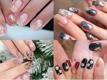 ディア ネイル 中野(Dia nail)の写真/《トレンドデザインコース/新規¥7480》自分らしさを出したい方におすすめの、一癖効かせたトレンドデザイン