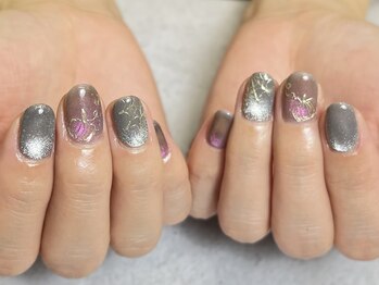 バーガンディ 鶴田(BURGUNDY)/ハロウィンネイル