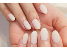 ホワイトワンカラーネイル