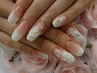 【人気No. 1】豪華な3D花4本込定額★イベント上品ネイル★￥12600
