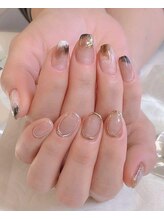 ローズ56(Rose56)/アシメニュアンスネイル