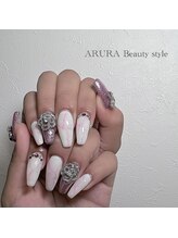 アルラビューティスタイル(ARURA Beauty Style)/ピンク大理石ネイル