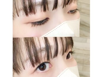 キュアバイアニーアンドジーノ(Qa by Annie&Gino)/マツエク×ナチュラルデザイン