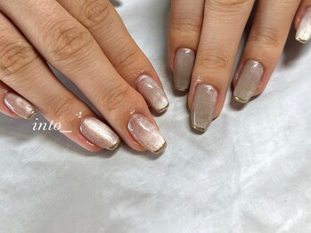 ネイルサロン イントゥ(into_)/マグネット　ぷるマグ　フレンチ