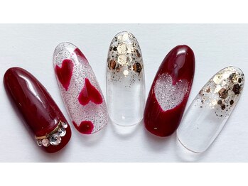 ネイルサロンアジアン 池袋店/バレンタイン限定デザイン