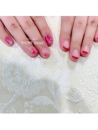 ニュアンス×フレンチネイル