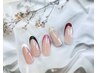 【バーチャルフレンチ】ベースワンカラー有りフレンチ♪￥8000