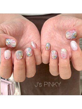 ネイルスペース ジェイズ ピンキー(NAIL SPACE J's PINKY)/マーメイドネイル