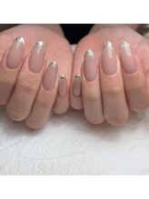 シャルムネイル(charme nail)/ガラスフレンチ