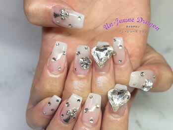 アン ジョーヌドラゴ/【自爪ネイル】クリアホワイト