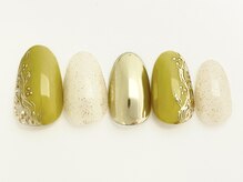 ネイルサロン アビー グランデュオ蒲田店(abbie)/ミラーミモザ¥11990